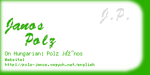 janos polz business card
